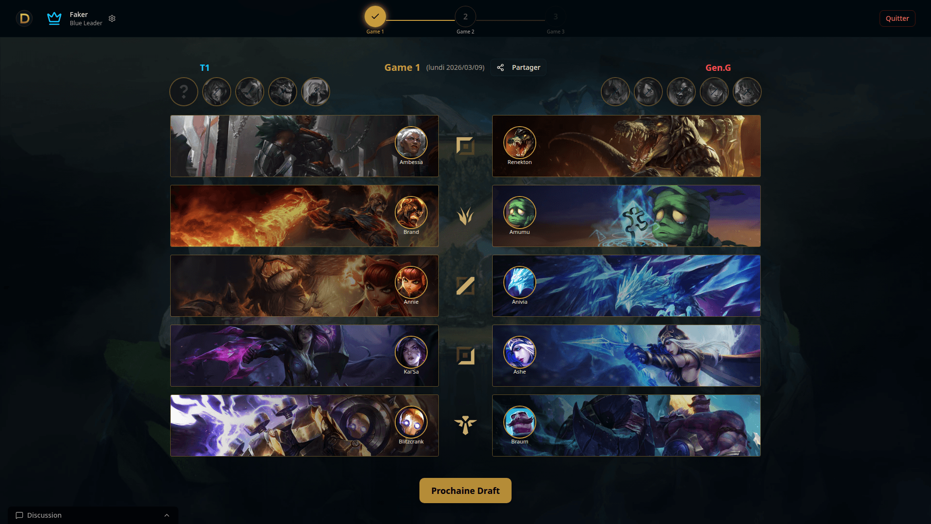 Draft terminée avec les compositions finales